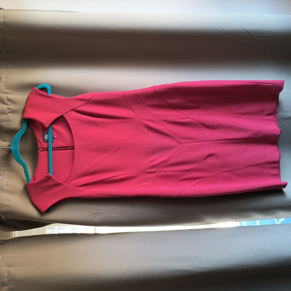 Vince Camuto fitted cap sleeve dress